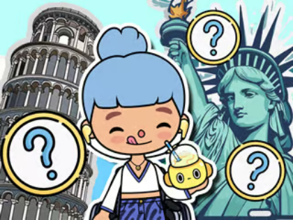 Gioco Quiz per bambini: Viaggio nel mondo 