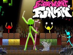 Gioco FNF Rush E : Animation vs. Minecraft