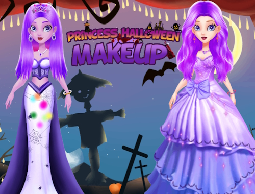 Gioco Trucco da principessa per Halloween .