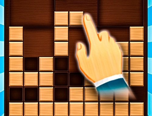 Gioco Risolvi i blocchi di legno del cubo 2D 