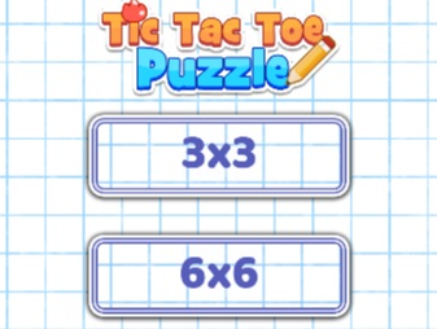 Gioco Puzzle di Tic Tac Toe .