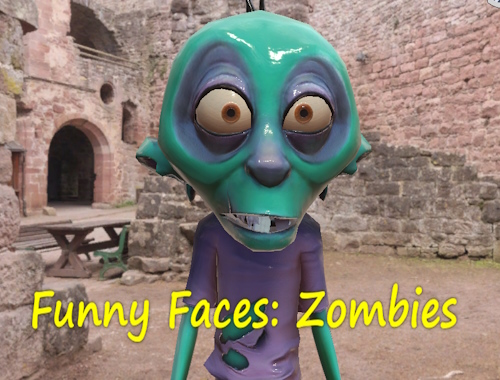 Gioco Facce buffe: zombie .