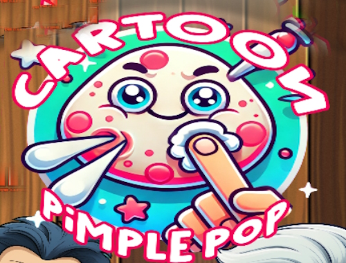 Gioco Pop dei brufoli dei cartoni animati .