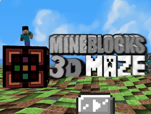 Gioco Labirinto 3D di MineBlocks .