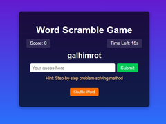 Gioco Word Scramble Game Challenge