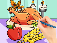 Gioco Coloring Book: Thanksgiving Turkey Meal