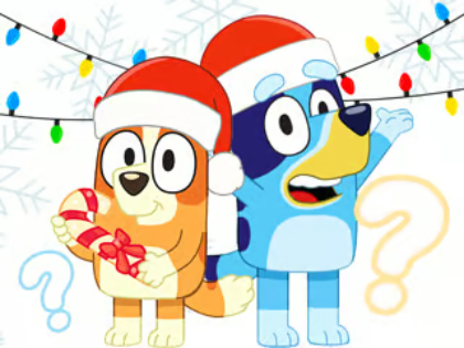 Gioco Quiz per bambini: Quiz di Natale Bluey .