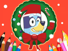 Gioco Coloring Book: Bluey Santa Claus