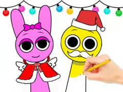 Gioco Coloring Book: Sprunki Christmas