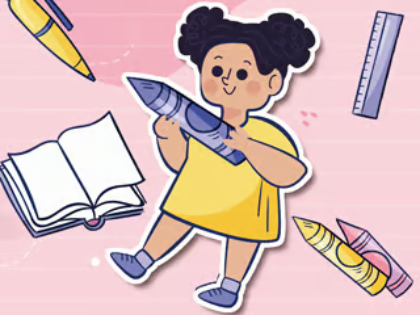 Gioco Quiz per bambini: storia di cancelleria .