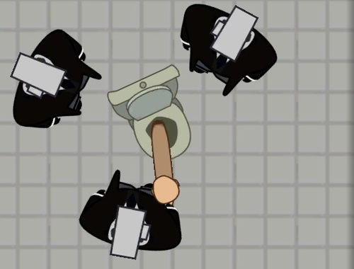 Gioco 100 cameraman contro 100 bagni .