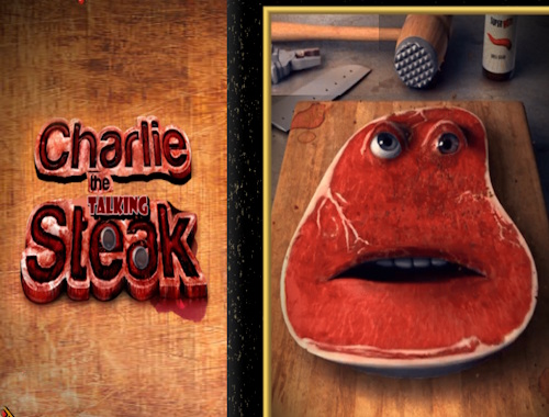 Gioco Charlie la bistecca parlante .