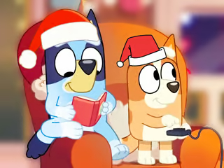 Gioco Puzzle: Festa di Natale Bluey .