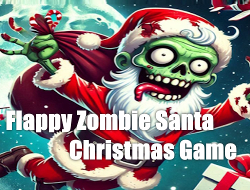 Gioco Gioco di Natale Flappy Zombie di Babbo Natale .