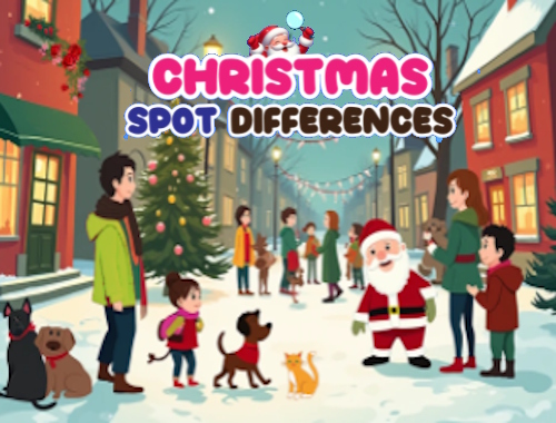 Gioco Differenze dei luoghi di Natale 