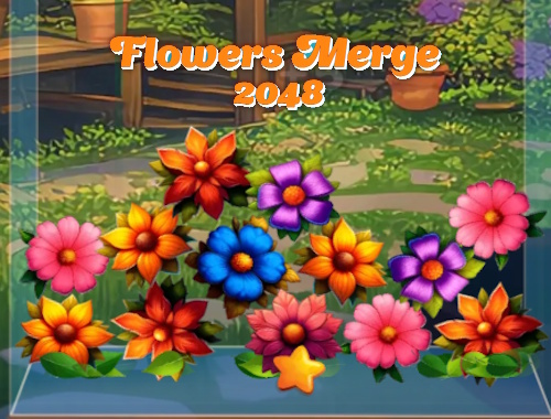 Gioco Fiori Unisci 2048 .
