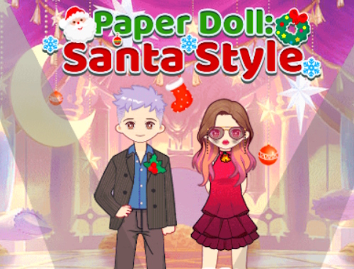 Gioco Bambola di carta: stile Babbo Natale .