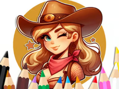 Gioco Coloring Book: Cowgirl