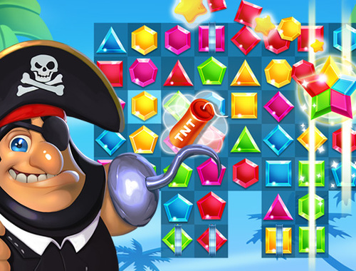 Gioco I pirati abbinano il tesoro perduto .
