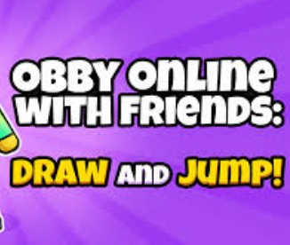 Gioco Obby con gli amici: disegna e salta .