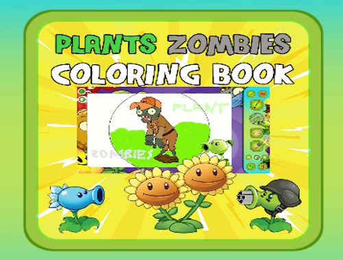Gioco Colorazione Piante contro Zombie 