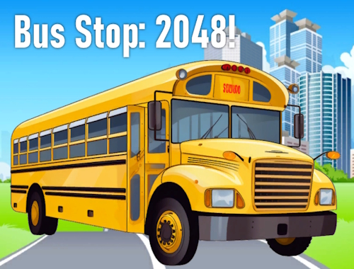 Gioco Stop dell'autobus: 2048! .