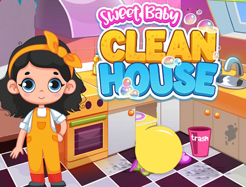 Gioco Sweet Baby Clean House.