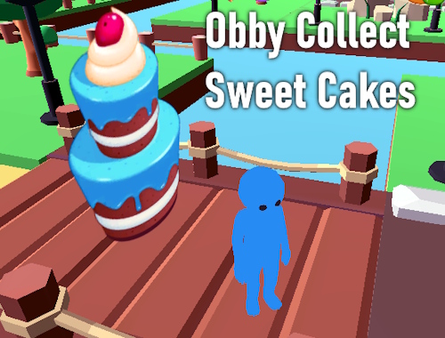 Gioco Obby raccogli torte dolci 