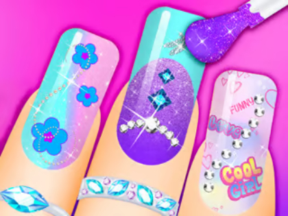 Gioco Libro da colorare: nail art 