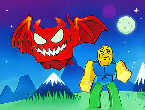 Gioco Obby il leggendario drago .