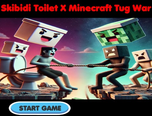 Gioco Skibidi Wilet x Minecraft Tug War .