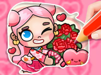 Gioco Libro da colorare: Avatar Valentine's .