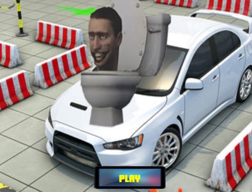 Gioco Auto di parcheggio per toilette Skibidi .
