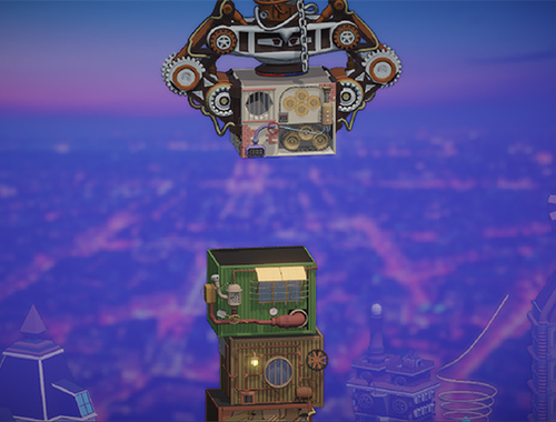 Gioco Builder Tower Steampunk .