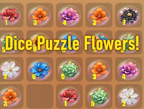 Gioco Fiori del puzzle di dadi! .