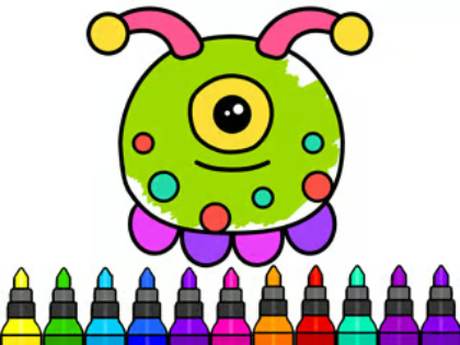 Gioco Libro da colorare: Alien 