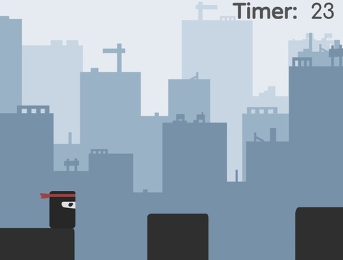 Gioco Ninja sul tetto .