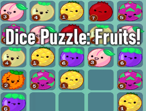 Gioco Dice puzzle: frutti! .