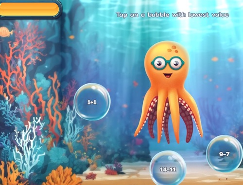 Gioco Immersione matematica a bolle .