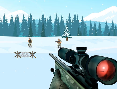 Gioco Sniper della neve .