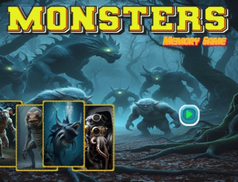 Gioco Monsters Memory Game .