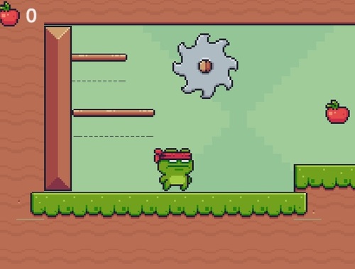 Gioco Green Ninja raccoglie mele .