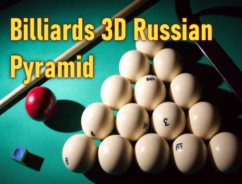 Gioco Biliardo 3d russo piramide 