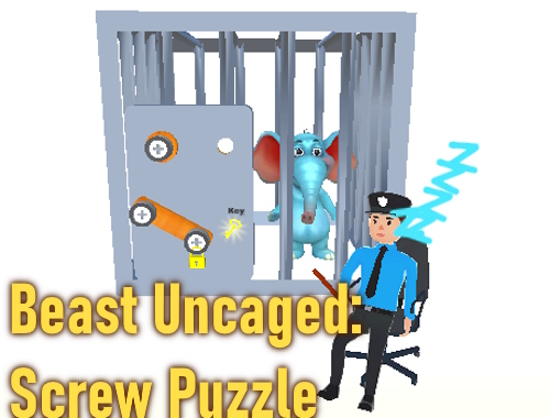 Gioco Bestia non accusata: puzzle a vite .
