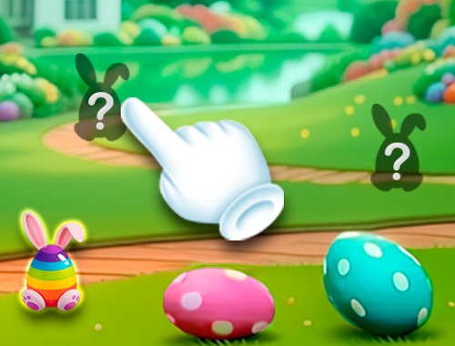 Gioco Uova di Pasqua nascoste .