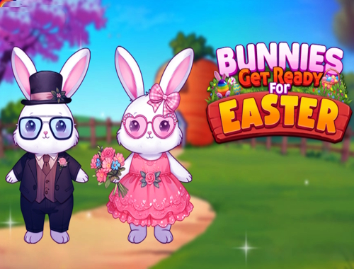 Gioco I coniglietti si preparano per la Pasqua 