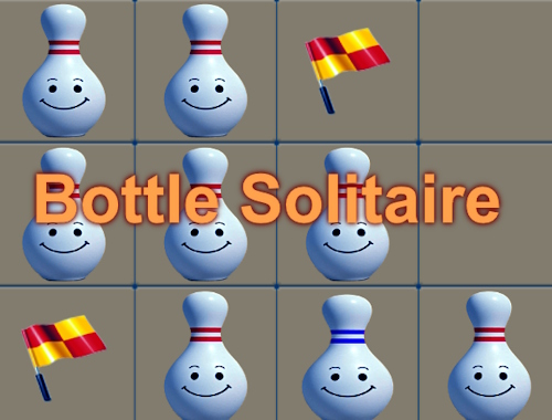 Gioco Solitaire in bottiglia .