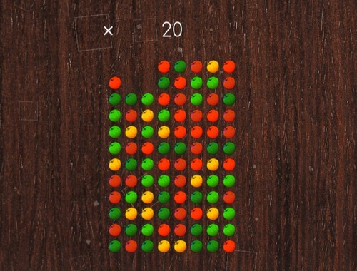 Gioco La frutta lo faceva scoppiare .