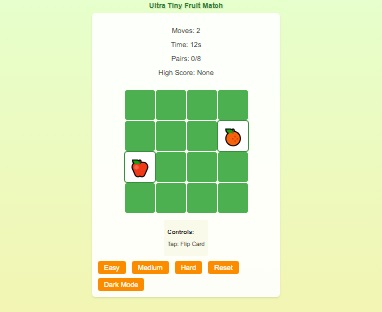 Gioco La memoria della frutta corrisponde al puzzle del cervello .