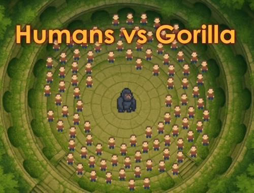 Gioco Umani vs gorilla .